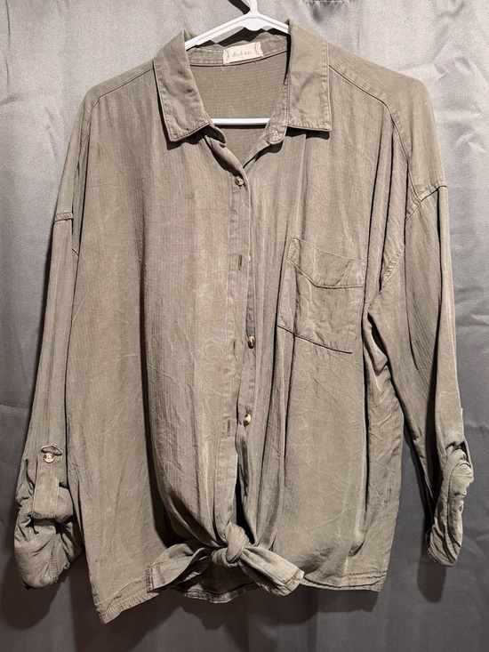 Altar'd State Tops - Altar'd State Button-Down Shirt in Olive